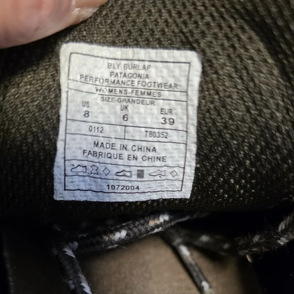 Patagonia ($160) Vibram Trail Hiking Shoes Suede Brown Low Top Outdoor Comfort - Picture 6 of 8